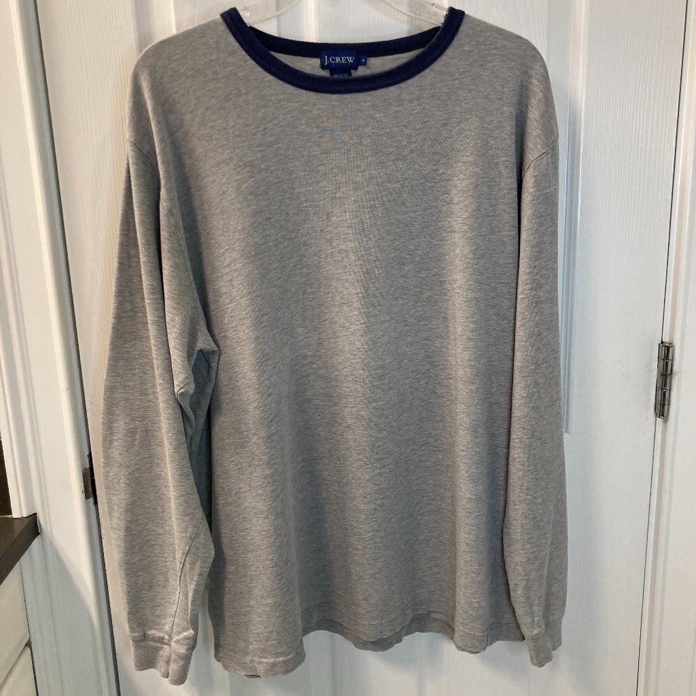 J. Crew Chunky Oversized Heavy Long Sleeve T-Shirt Size Large